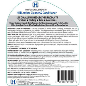 Hill Vinyl Cleaner Label
